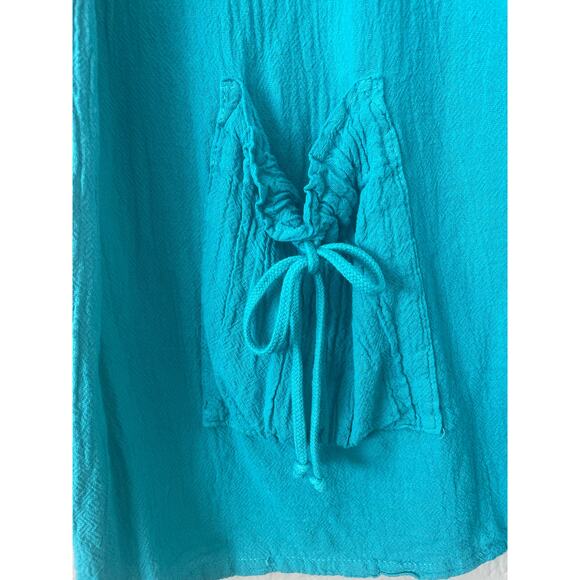 Oh My Gauze! Sammy Pants Pull On Cropped Wide Leg Beachy Lagenlook Boho XXL - Picture 5 of 6